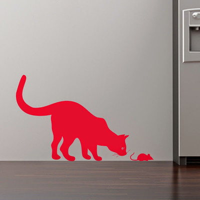 50% OFF on DeStudio Cats Cat And Mouse Cute Animals Wall Sticker Sticker 50% OFF on DeStudio Cats Cat And Mouse Cute Animals Wall Sticker Sticker