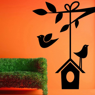 72% OFF on D��cor Kafe Decal Style Birds Wall Sticker Medium Size-16*22 Inch Wall Sticker Sticker Pack of 1