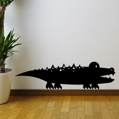 50% OFF on DeStudio Alligator Silhouette Animal Wall Sticker Sticker
