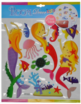 20% OFF on Ollington St. Collection Room Decor Peel & Stick Mermaid Glitter Puffy Sticker