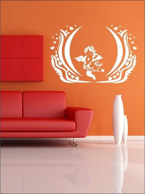 84% OFF on Wall1ders Love Angel PVC Vinyl Sticker Sticker Pack of 1