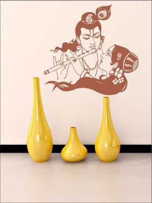77% OFF on Wall1ders Radhe Krishna PVC Vinyl Sticker Sticker Pack of 1