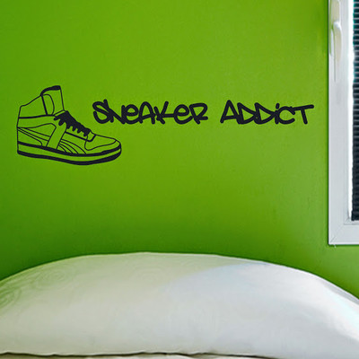 66% OFF on DeStudio Sneaker Addict Shoes Wardrobe Decal Wall Sticker Sticker
