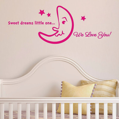 50% OFF on DeStudio Sweet Dreams Child Love Home Color Pink Size 150 X 60 Cms Wall Sticker
