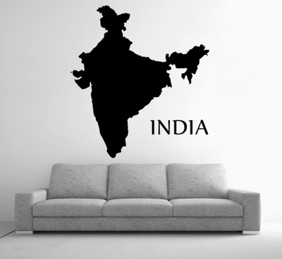 79% OFF on D��cor Kafe Decal Style INDIA Wall Sticker Small Size-15*16 Inch Wall Sticker Sticker Pack of 1