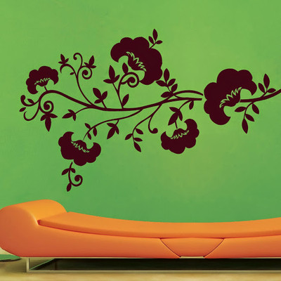 50% OFF on DeStudio DeStudio Cotton Flowers Two Wall Stickers Size JUMBO WALL STICKER Sticker