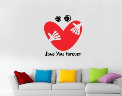 40% OFF on Hoopoe Decor Love you forever Wall Sticker Pack of 1