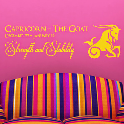 76% OFF on DeStudio Capricorn Zodiac Sign Star Sign Horoscope Decal Wall Sticker Sticker