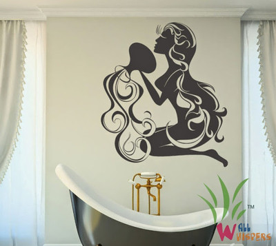 55% OFF on Wall Whispers Lady with the Water Vinyl Sticker