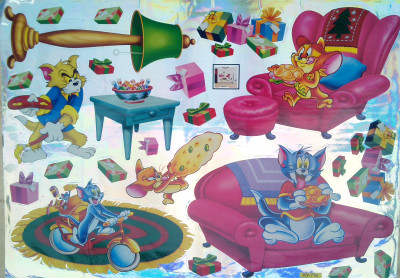 33% OFF on Pindia Tom & Jerry Design Wall Sticker