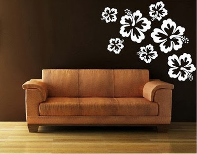 79% OFF on DeStudio DeStudio Hibiscus Wall Stickers Size SMALL WALL STICKER Sticker