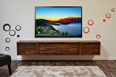 66% OFF on DeStudio 6 Black 6 Red Rings 3D Acrylic Sticker Pack of 12