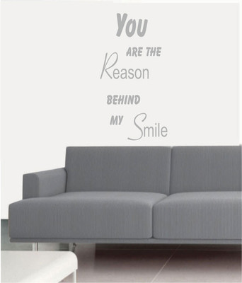 50% OFF on Ritzy Reason For My Smile Living Room Wall Quotes Wall Decal Sticker
