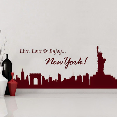 50% OFF on DeStudio DeStudio Live Love N Enjoy NY Two Wall Stickers Size GIANT WALL STICKER Sticker