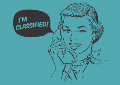 Printland Classified Blue Photo Magnetic Sticker