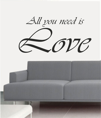 50% OFF on Ritzy All You Need Is Love Living Room Wall Quotes Wall Decal Sticker