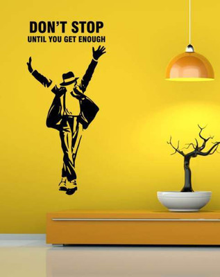 47% OFF on Hoopoe Decor Don't Stop Untill You Get Enough Michael Jackson Wall Sticker Pack of 1