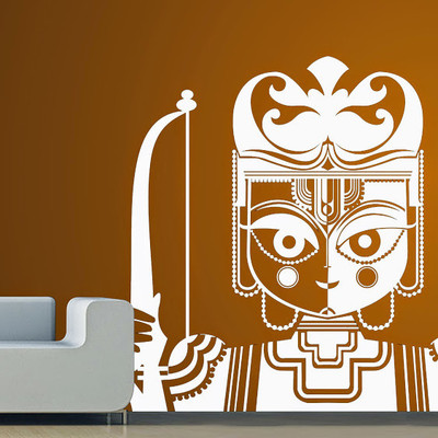 50% OFF on DeStudio DeStudio Lord Rama One Wall Stickers Size MEDIUM WALL STICKER Sticker
