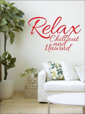 80% OFF on Wall1ders Relax PVC Vinyl Sticker Sticker Pack of 1