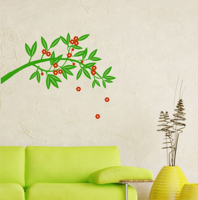 Chipakk Flowering Branch 8-Green-S Pigmented Polyvinyl Films Imported Sticker