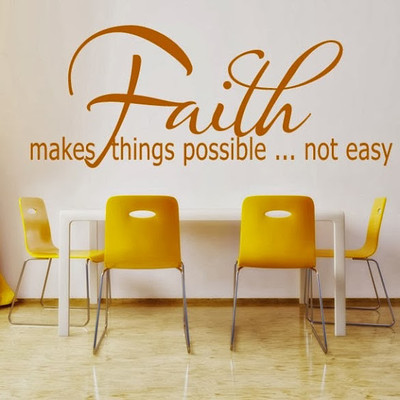 68% OFF on DeStudio DeStudio Faith Makes Things Wall Stickers Size SMALL WALL STICKER Sticker