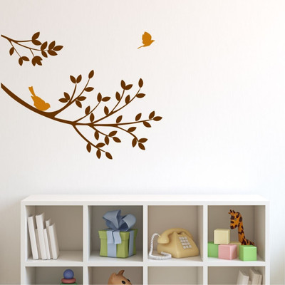 20% OFF on Chipakk Bird on the Branch - Brown-S Pigmented Polyvinyl Films Imported Sticker