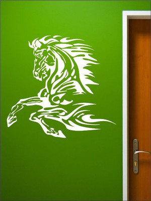 82% OFF on Wall1ders Fire Horse PVC Vinyl Sticker Sticker Pack of 1