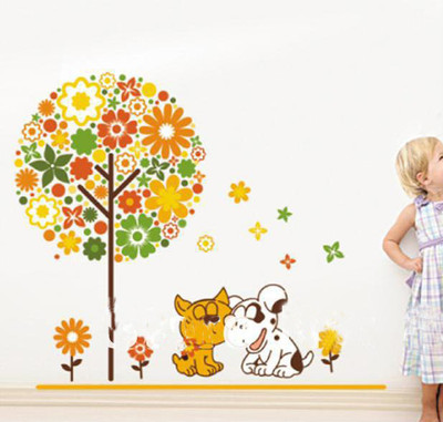 33% OFF on Pindia Loving Dogs Design Wall Sticker 33% OFF on Pindia Loving Dogs Design Wall Sticker