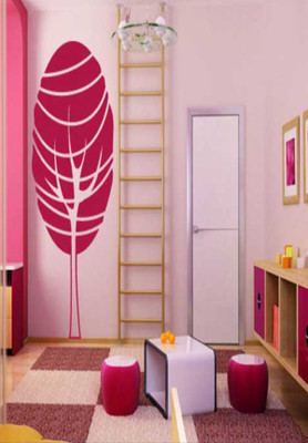 53% OFF on Ritzy Pink Tree Living Room Wall Decal Sticker
