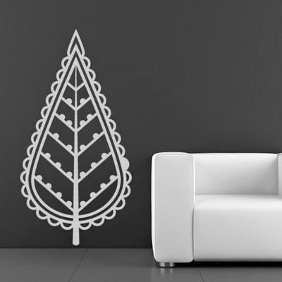 50% OFF on DeStudio Leaf Print One Size Giant WALL STICKER Sticker