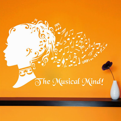 66% OFF on DeStudio DeStudio The Musical Mind One Wall Stickers Size SMALL WALL STICKER Sticker