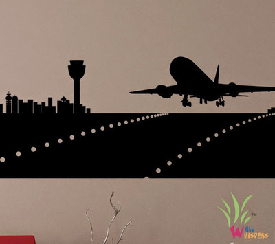 45% OFF on Wall Whispers Aeroplane in the Takeoff Vinyl Sticker