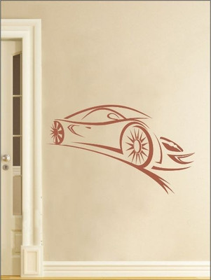80% OFF on Wall1ders The Ferrari PVC Vinyl Sticker Sticker Pack of 1