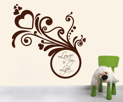 83% OFF on D��cor Kafe Decal Style Love is my Life Wall Art Small Size-24*24 Inch Wall Sticker Sticker Pack of 1 83% OFF on D��cor Kafe Decal Style Love is my Life Wall Art Small Size-24*24 Inch Wall Sticker Sticker Pack of 1