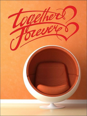 77% OFF on Wall1ders Together Forever PVC Vinyl Sticker Sticker Pack of 1