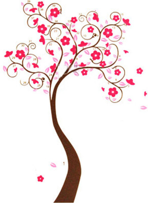 33% OFF on Pindia Beautiful Curve Tree Design Wall Sticker 33% OFF on Pindia Beautiful Curve Tree Design Wall Sticker