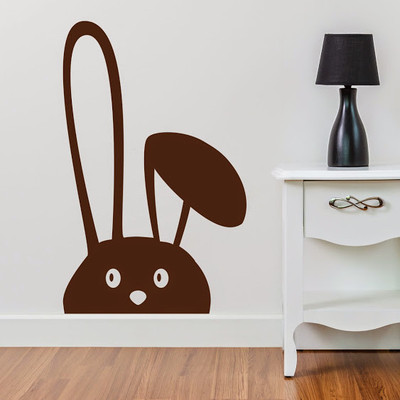 50% OFF on DeStudio Bunny Rabbit Floppy Ears Cute Fun Wall Sticker Sticker