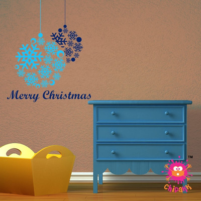 25% OFF on Chipakk Christmas Ball Medium Pigmented Polyvinyl Sticker