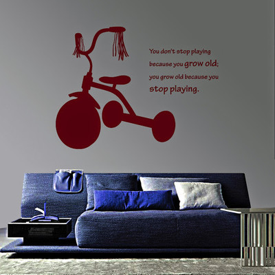 50% OFF on DeStudio DeStudio My First Tricycle Two Wall Stickers Size SUPER WALL STICKER Sticker