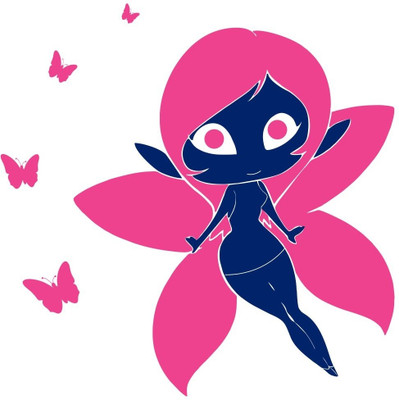 20% OFF on Chipakk Lil Butterfly Fairy Blue Wall Decal Small Pigmented Polyvinyl Films Imported Sticker