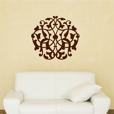 Chipakk Delicate Motif 2- Brown Medium Pigmented Polyvinyl Films Imported Sticker
