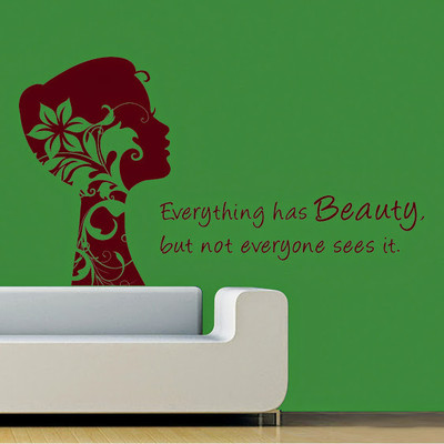 50% OFF on DeStudio DeStudio Beauty Quote Two Wall Stickers Size JUMBO WALL STICKER Sticker