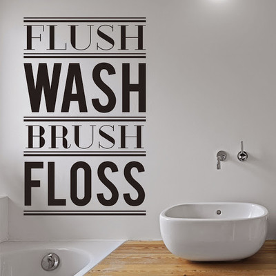 50% OFF on DeStudio Flush Wash Brush Floss Wall Sticker Sticker 50% OFF on DeStudio Flush Wash Brush Floss Wall Sticker Sticker