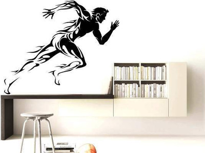 50% OFF on Hoopoe Decor Running man Wall Sticker Pack of 1