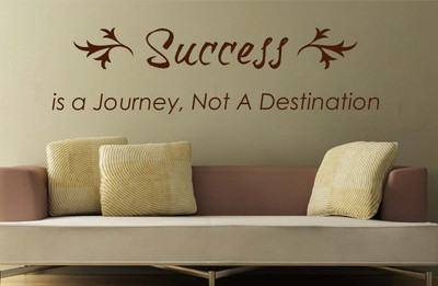 47% OFF on D��cor Kafe Decal Style Success Wall Art Small Size-30*07 Inch Wall Sticker Sticker Pack of 1