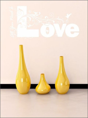 84% OFF on Wall1ders Need Is Love PVC Vinyl Sticker Sticker Pack of 1