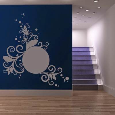 50% OFF on DeStudio Floral Decorative Circles Size Giant WALL STICKER Sticker