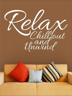 82% OFF on Wall1ders Relax PVC Vinyl Sticker Sticker Pack of 1