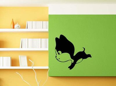 33% OFF on Hoopoe Decor A Running Cat Wall Sticker Pack of 1