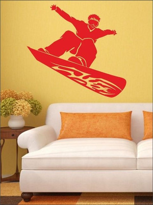 71% OFF on Wall1ders Surfing Board PVC Vinyl Sticker Pack of 1